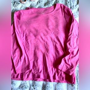 Pink long sleeved tee by CJ Banks